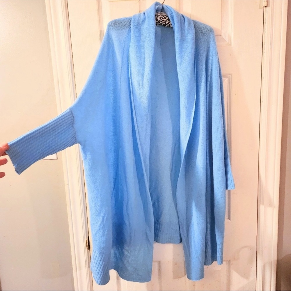 Baby blue cashmere cardigan